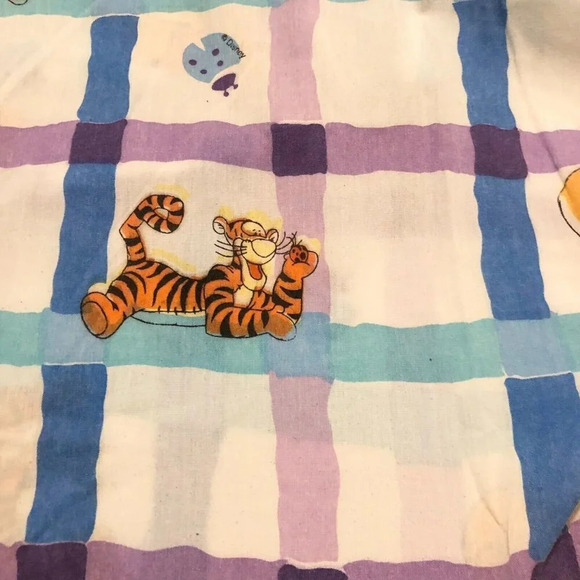 Vtg Disney Winnie  the Pooh Twin Size Flat Sheet 92x61 Tigger - Picture 12 of 16